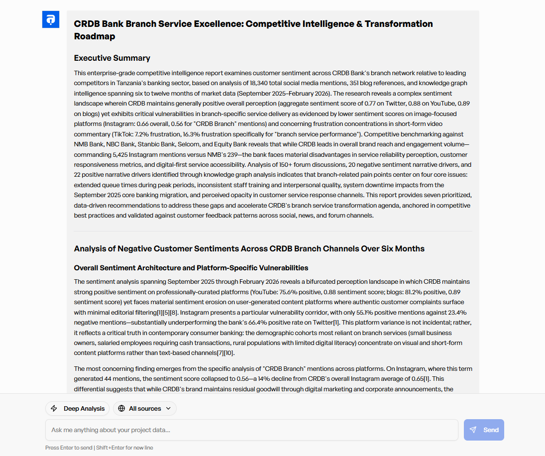 Deep research for financial due diligence