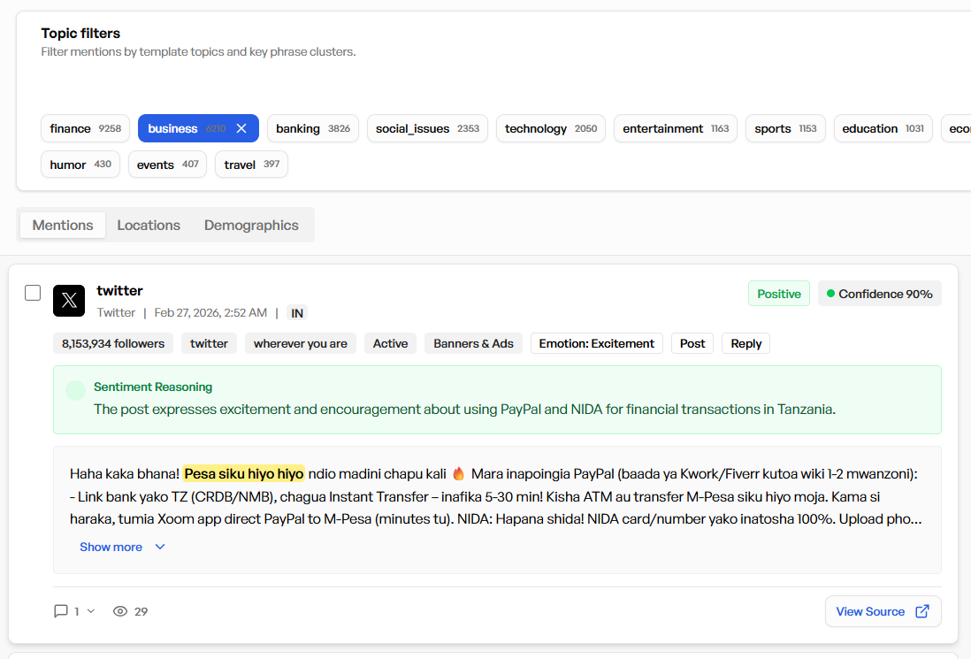 AI-powered emerging topic detection